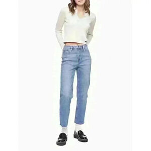 Calvin Klein Women's Size 4/27 Straight Fit High Rise Ankle Jeans NWT $79.50
